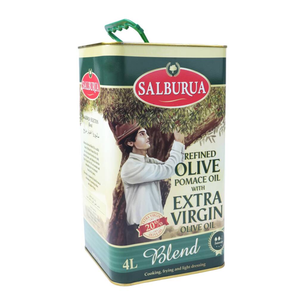 Salburua Refined Olive Pomace Oil with Extra Virgin Olive Oil 4 L Tin